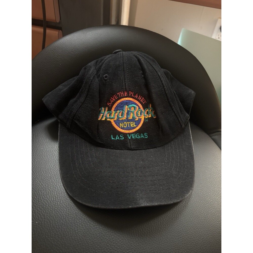 HARD ROCK CAFE SAVE THE PLANET Las Vegas Hat Black Snapback